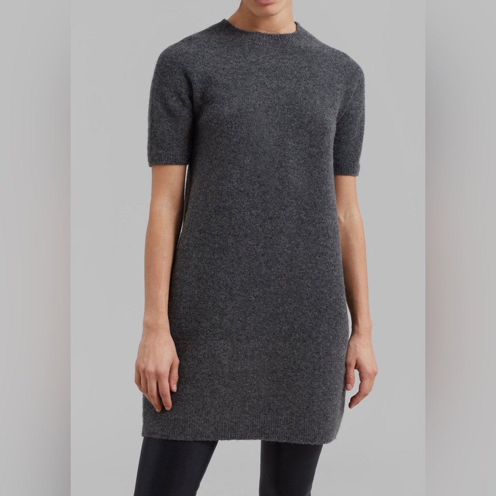 The Frankie Shop Faye Wool Mini Dress - Charcoal size xs/s